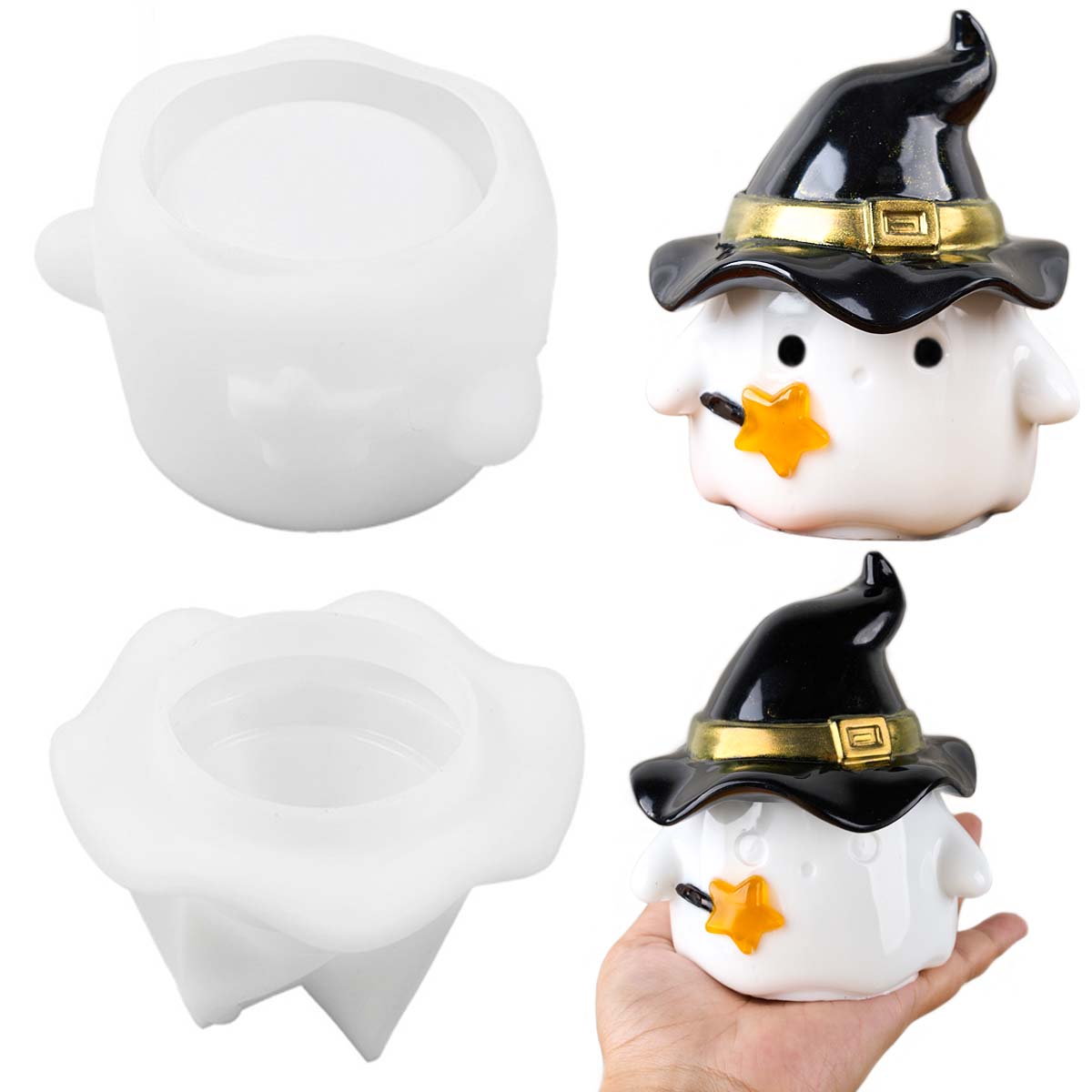 Candle Supplies Jars - قبعة شبح شمعة جرة قالب من