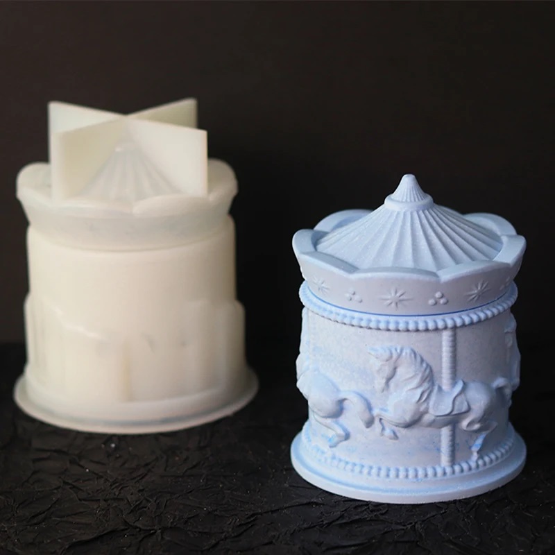 Candle Supplies Jars - مضحك صندوق تخزين دائري قالب من
