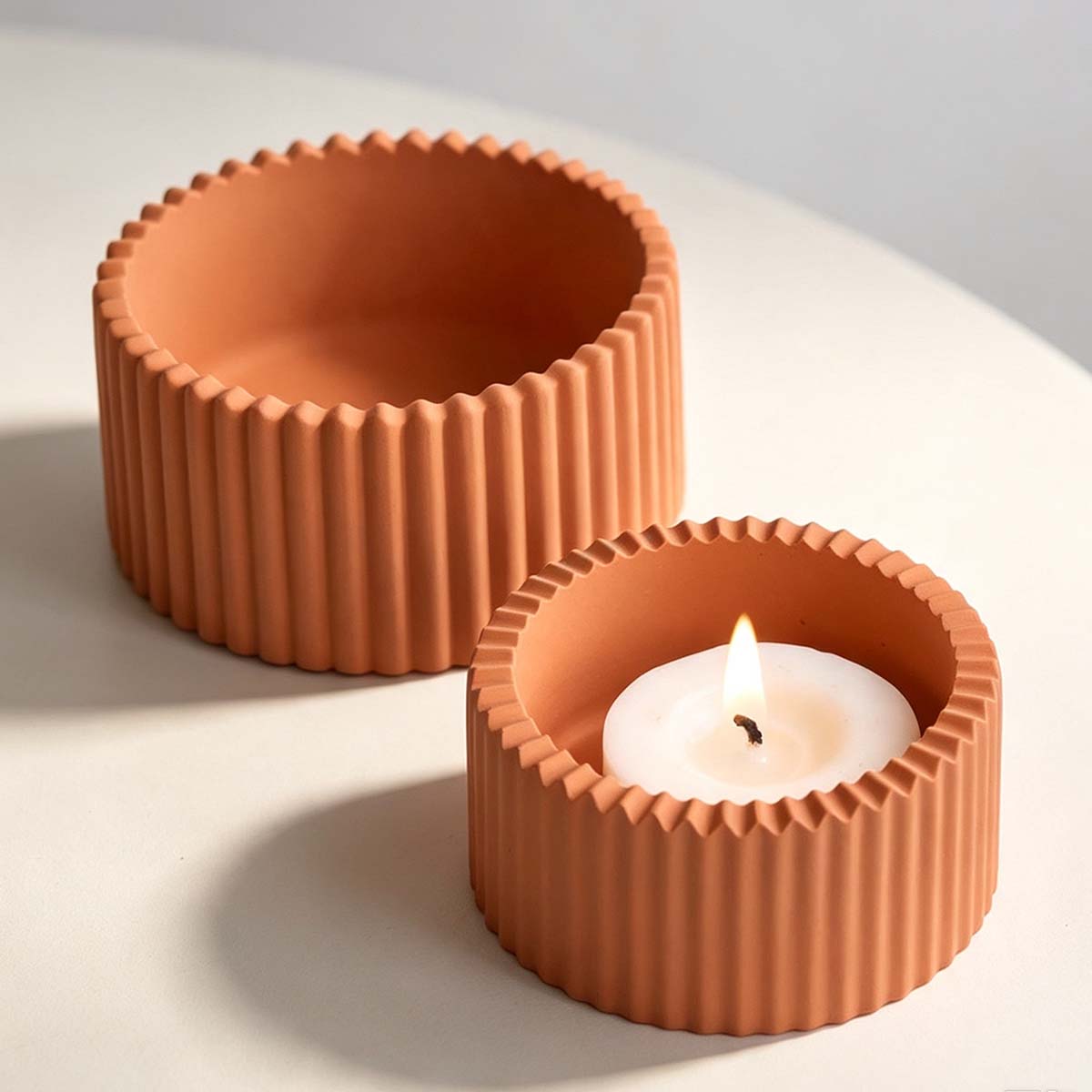 قالب سيليكون دائري مخطط لصنع أ - مراجعة Candle Supplies Jars وسعره