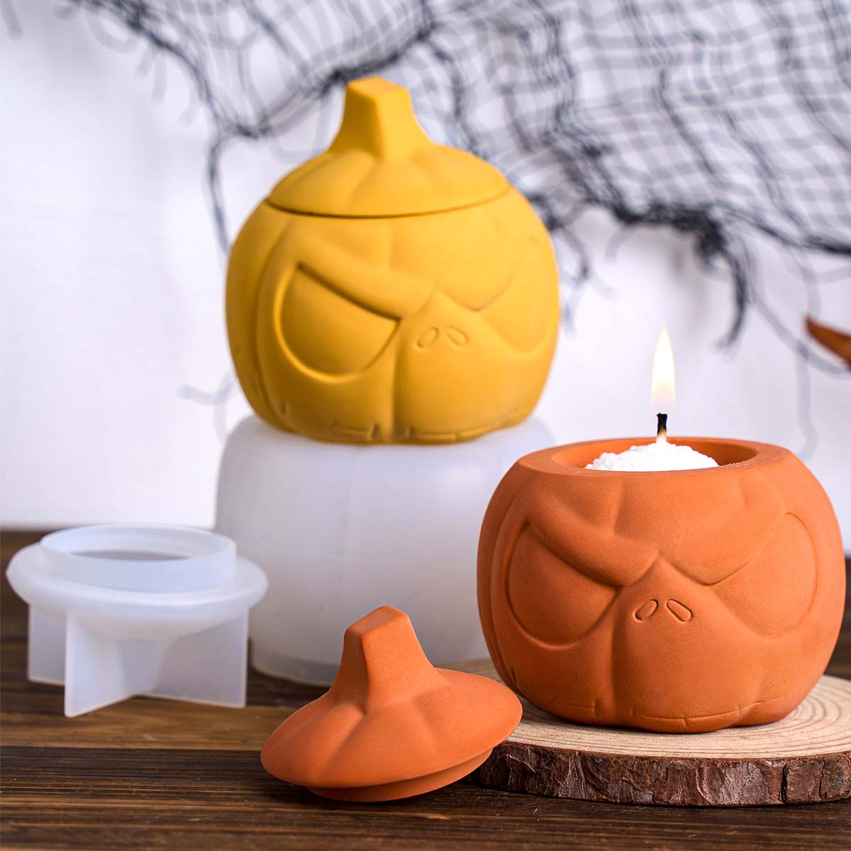 قالب سيليكون لصنع شمعة على شكل - مراجعة Candle Supplies Jars وسعره